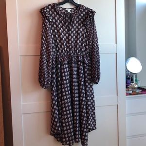 H&M Printed Midi Dress